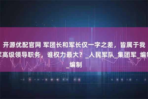 开源优配官网 军团长和军长仅一字之差，皆属于我军高级领导职务，谁权力最大？_人民军队_集团军_编制