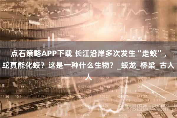 点石策略APP下载 长江沿岸多次发生“走蛟”,蛇真能化蛟?这是一种什么生物?_蛟龙_桥梁_古人