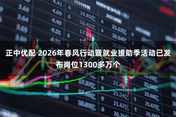 正中优配 2026年春风行动暨就业援助季活动已发布岗位1300多万个